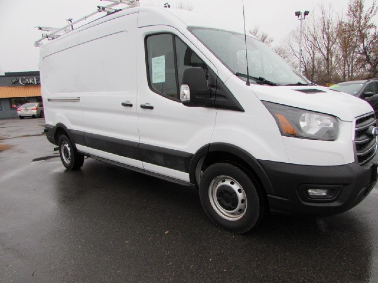 2020 White /Black Ford Transit 350 (1FTBW9C86LK) with an 3.5L PFDI V6 Gas engine, 10 speed Automatic transmission, located at 4562 State Avenue, Billings, MT, 59101, (406) 896-9833, 45.769516, -108.526772 - 2020 Ford Transit 350 Van Medium Roof 148-in. WB Cargo Van - One owner! 3.5L PFDI Gasoline V6 - 10 speed automatic transmission - rear wheel drive - 117,088 miles - One owner - Inspected and serviced - copy of inspection and work performed as well as a full vehicle history report provided Air - Photo#4